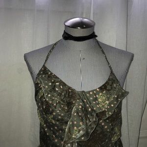 Worn once- floral halter from anthropologie